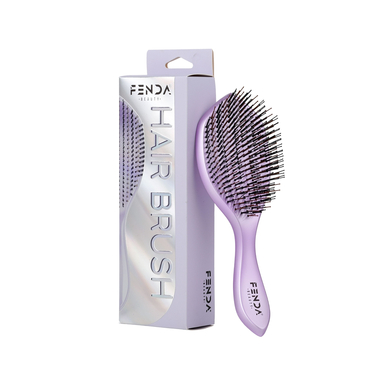 Fenda Profesyonel 4 Pinli Geniş Başlık Saç Fırçası Nebula Purple 4PR