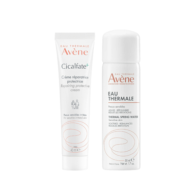 Avene Cicalfate+ Hassas ve Yıpranmış Ciltler İçin Onarıcı Bakım Kremi 40 ml ve Termal Su 50 ml