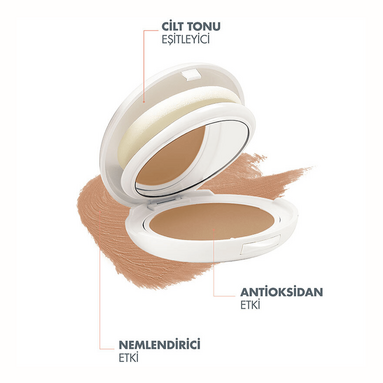 Avene Compact Sable Mineral Filtreli Kompakt Renkli SPF 50+ Güneş Koruyucu 10 g - Cilt tonunu eşitleyen, yüksek koruma sağlayan kompakt renkli güneş koruyucu
