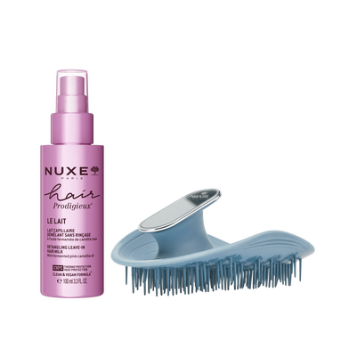 Manta Mirror Saç Fırçası ve Nuxe Hair Prodigieux Durulanmayan Kolay Tarama Saç Sütü 100 ml