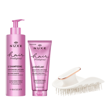 Manta Original Kırılgan Saç ve Hassas Saç Derisi İçin Fırça ile Nuxe Hair Prodigieux Şampuan ve Bakım Kremi