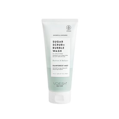 Voesh New York Sugar Scrub Baş Derisi ve Vücut İçin Köpüren Peeling Yağmur Ormanı 210 g