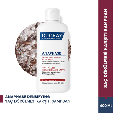 Ducray Anaphase+ Saç Dökülmesi Karşıtı Şampuan 400 ml - Zayıflamış Saçları Güçlendiren ve Dökülmeyi Azaltmaya Yardımcı Şampuan